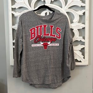 Chicago Bulls 3/4 sleeve baseball tee